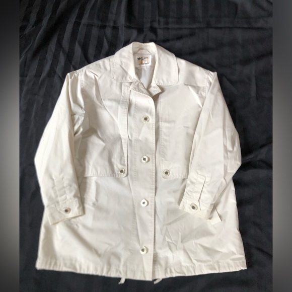 Vtg Misty Harbour by Fennelli Short Trench Coat - Picture 2 of 14
